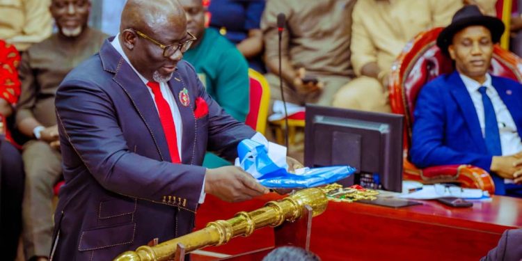 Oborevwori Presents N936bn 2025 Budget Proposal to Lawmakers