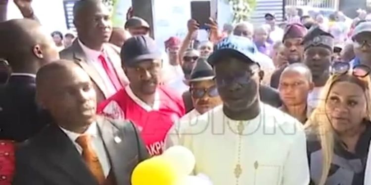 Edo State Governor flags of ground breaking ceremony for first ever State government Created Flyover