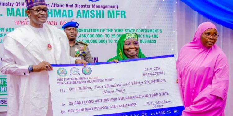 Yobe State Government Disburses N2.9 Billion as Flood Relief and SME Support.