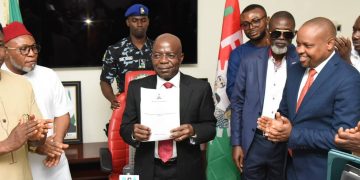 Abia: Gov Otti Signs 2025 Budget In Law.