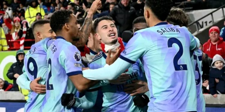 Premier League: Arsenal Beat Brentford, Move To Second Spot