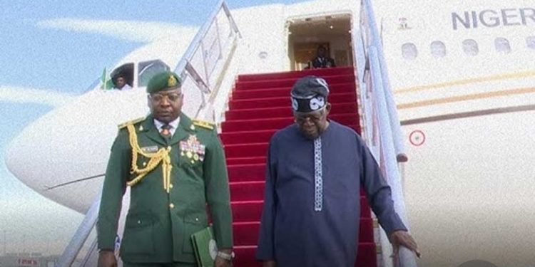 Tinubu Arrives Addis Ababa For AU Summit