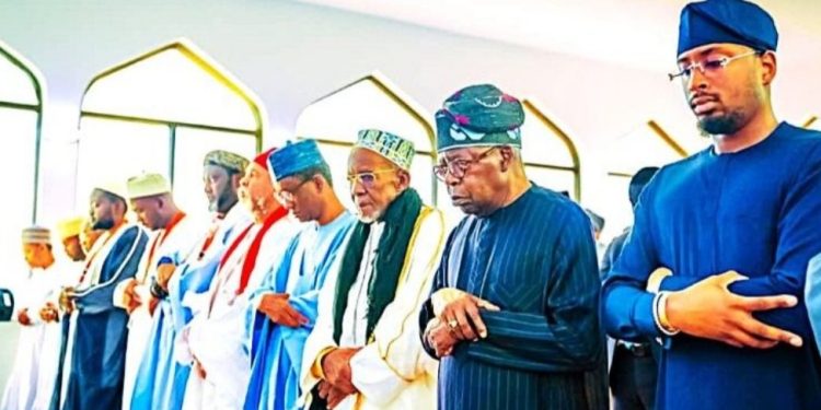 President Tinubu And Tijaniyya Brotherhood Pray For Nigeria’s Peace