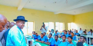 Gov Diri Pays Unscheduled Visit To Schools, Frowns At State Of Infrastructure