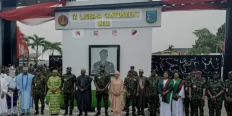 Ikeja Military Cantonment Renamed ‘T. A. Lagbaja Cantonment’  