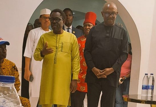 BREAKING: Peter Obi Arrives NDC Headquarters for Presidential Screening