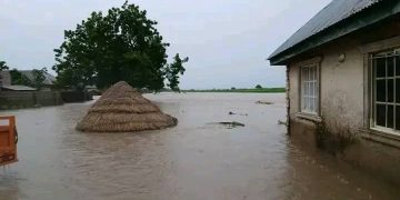 Flood submerges houses in Benue