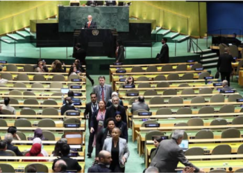 Again, delegates walk out as Netanyahu addresses UNGA
