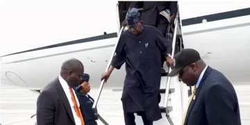 Tinubu lands in Lagos as European vacation ends